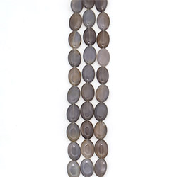 Агат таблетка цвет серый овальная 25*18 мм