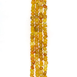 Агат галтовка цвет желтый 11 мм