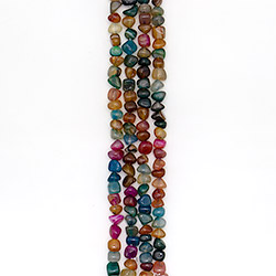 Агат галтовка цвет "Ассорти" 11 мм