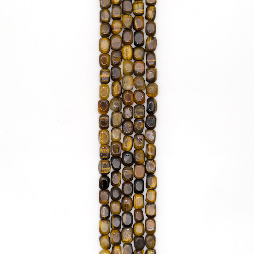 Фото товара тигровый глаз галтовка "кирпичик" 16*12 мм