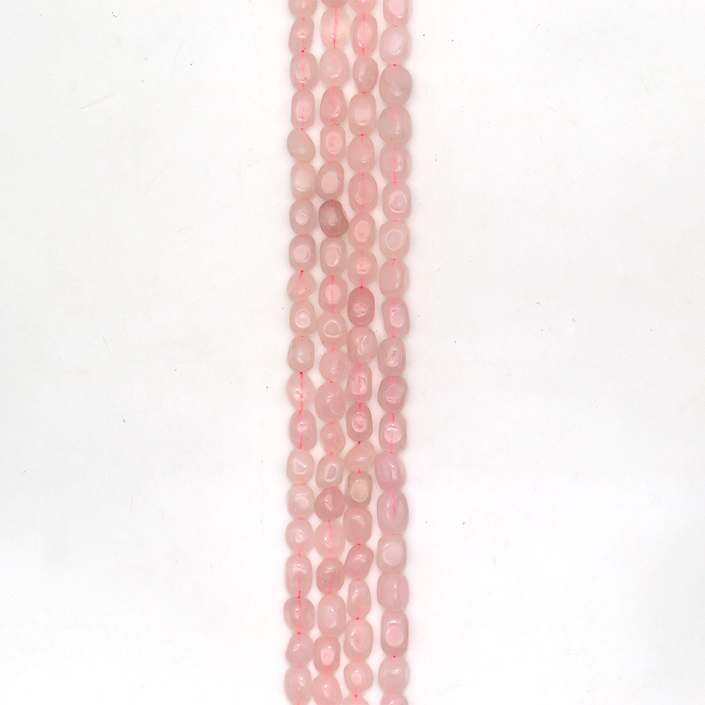 Фото товара розовый кварц галтовка "кирпичик" 12*8 мм