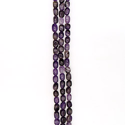 Фото товара аметист галтовка "кирпичик" 15*10 мм