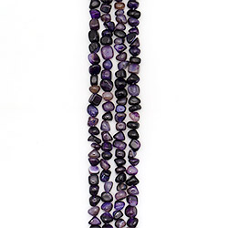 Агат галтовка цвет фиолетовый 11 мм