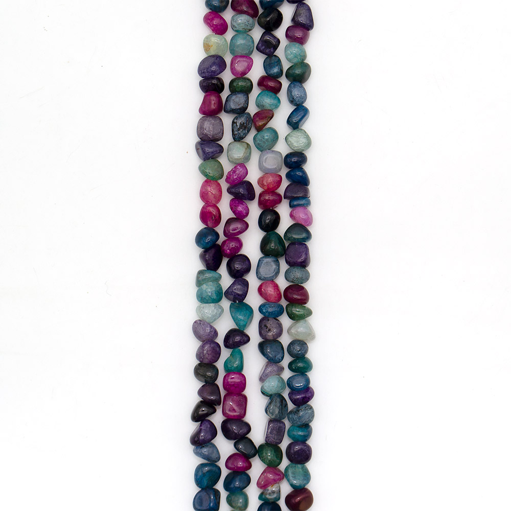 Фото товара агат кракле галтовка цвет "ассорти" 11 мм