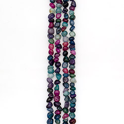 Агат кракле галтовка цвет "Ассорти" 11 мм