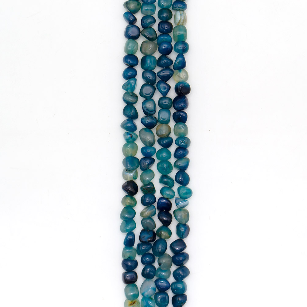 Фото товара агат галтовка цвет синий 11 мм