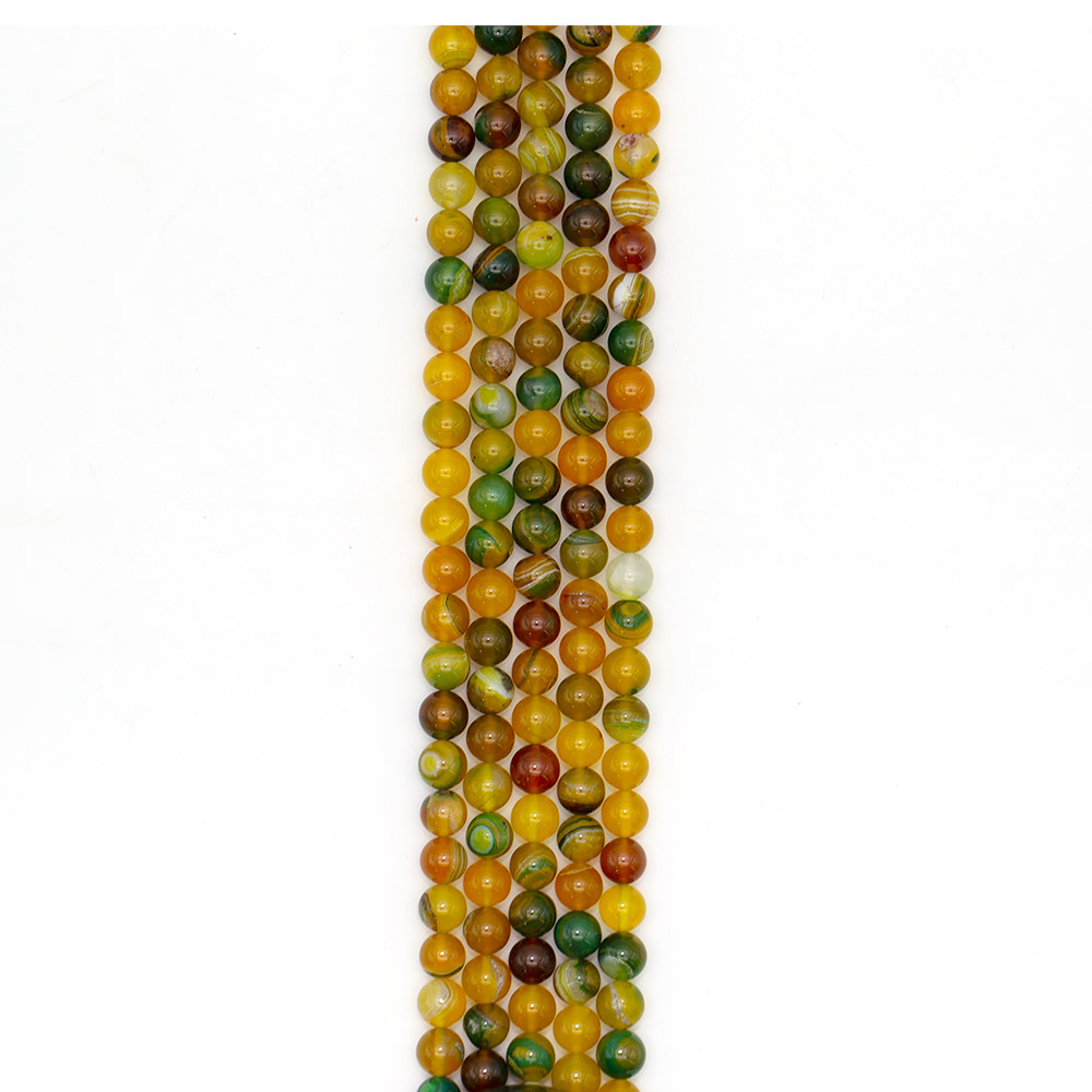 Фото товара агат шар цвет желто-зеленый 10 мм в.с.