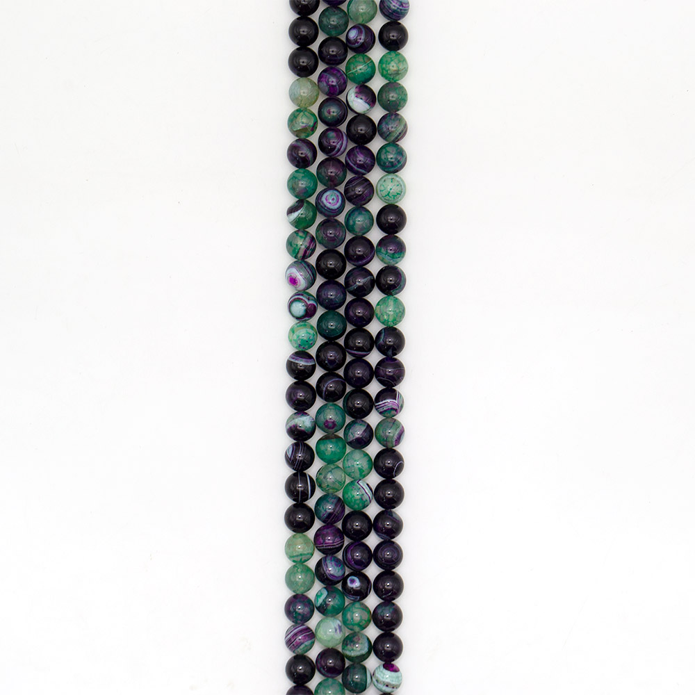 Фото товара агат кракле шар цвет фиолетово-зеленый 10 мм в.с.