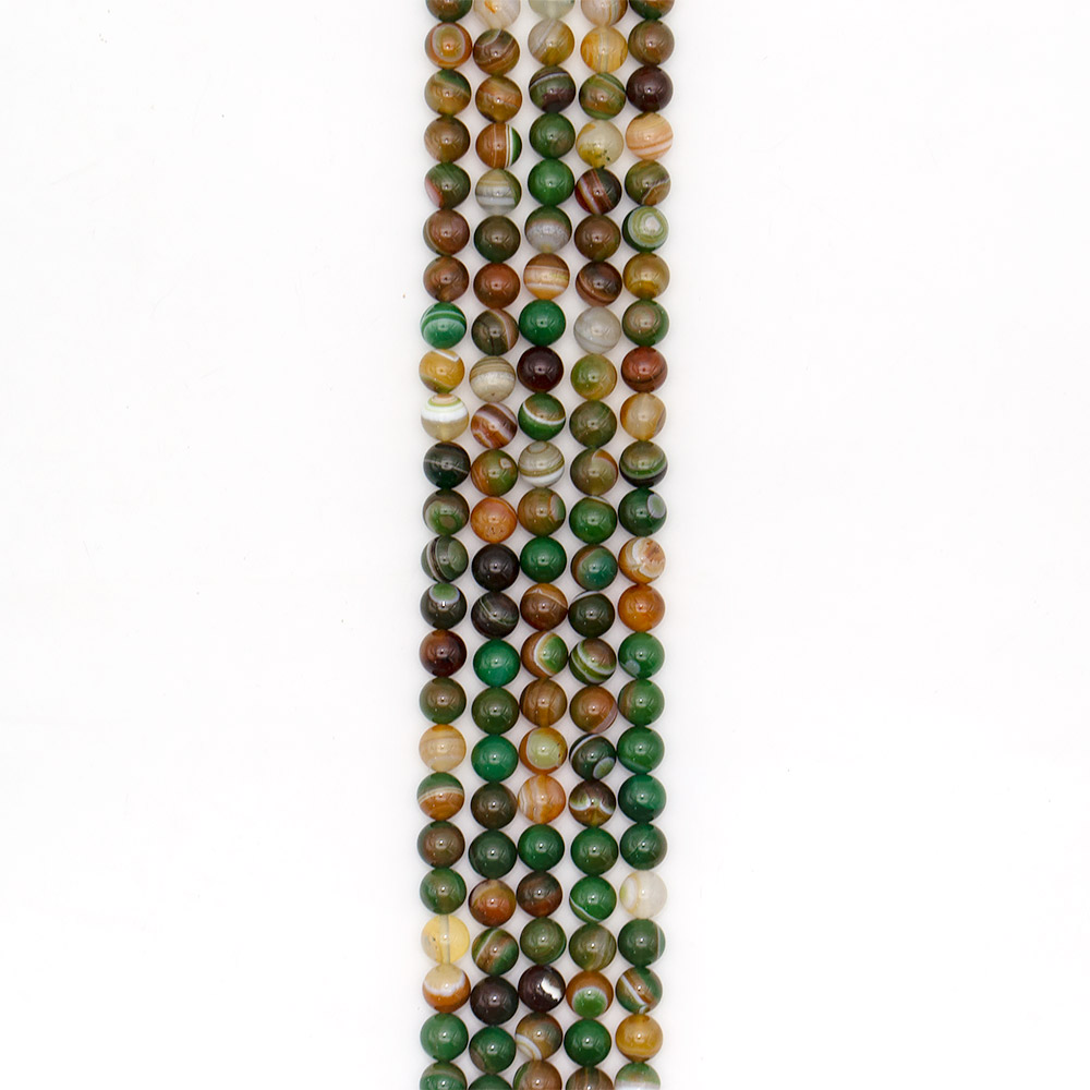 Фото товара агат шар цвет зелено-коричневый 10 мм в.с.