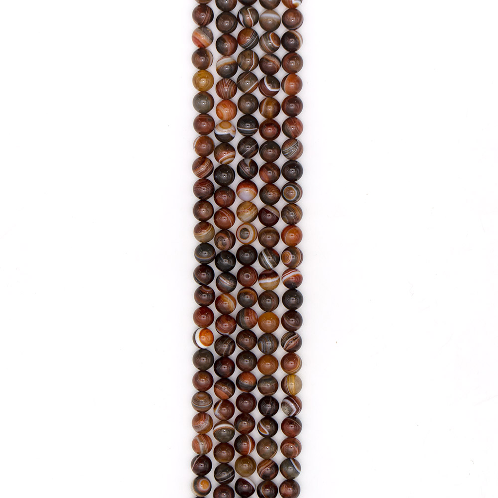 Фото товара агат шар цвет красно-коричневый 10 мм в.с.
