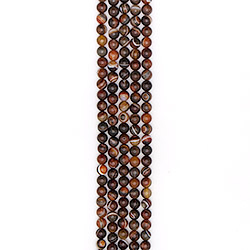 Агат шар цвет красно-коричневый 10 мм В.С.