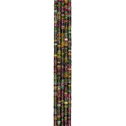 Кварц цвет турмалин диск 4*6 мм