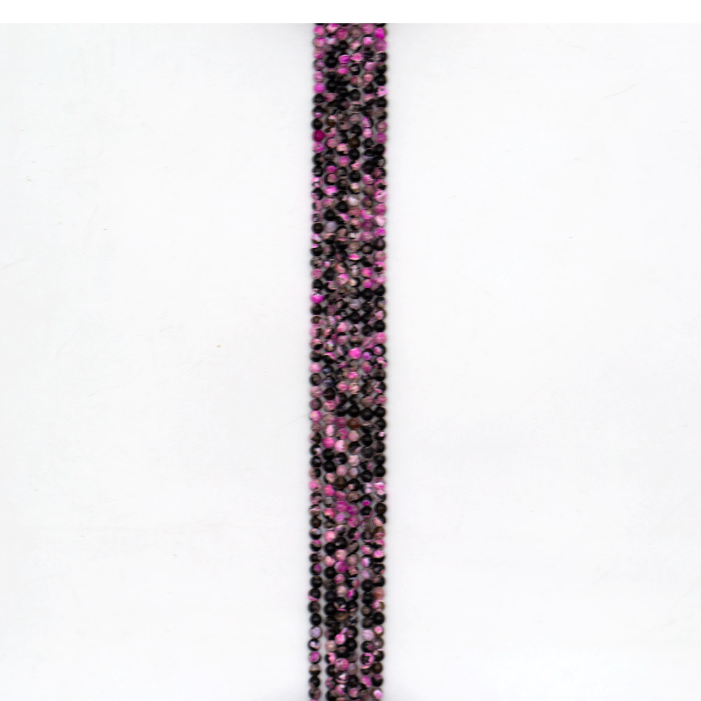 Фото товара агат "мозаика" шар цвет розовый 4 мм