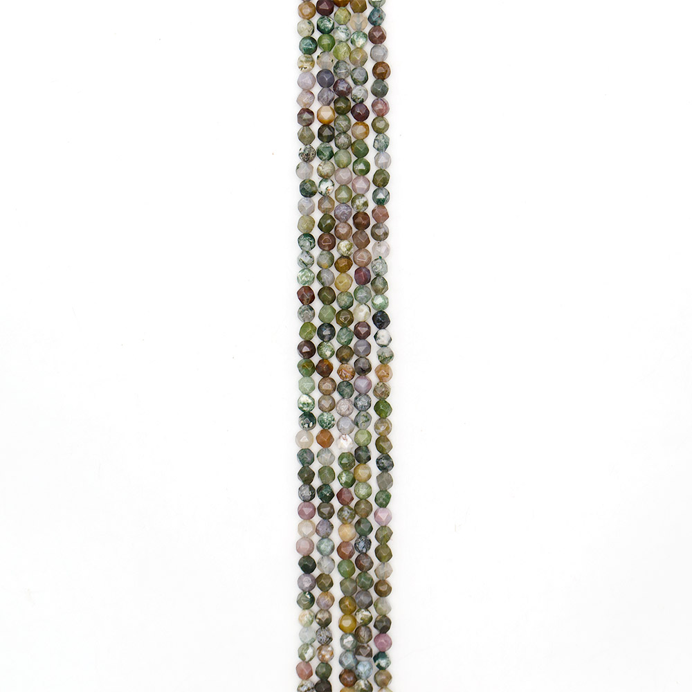 Фото товара микс яшма,агат,халцедон крупная грань 6 мм