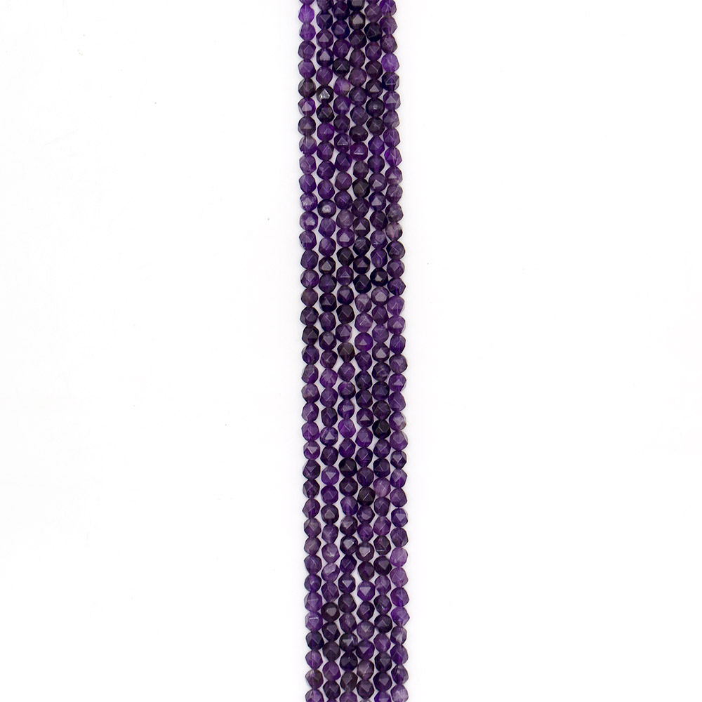 Фото товара аметист шар 6 мм крупная грань