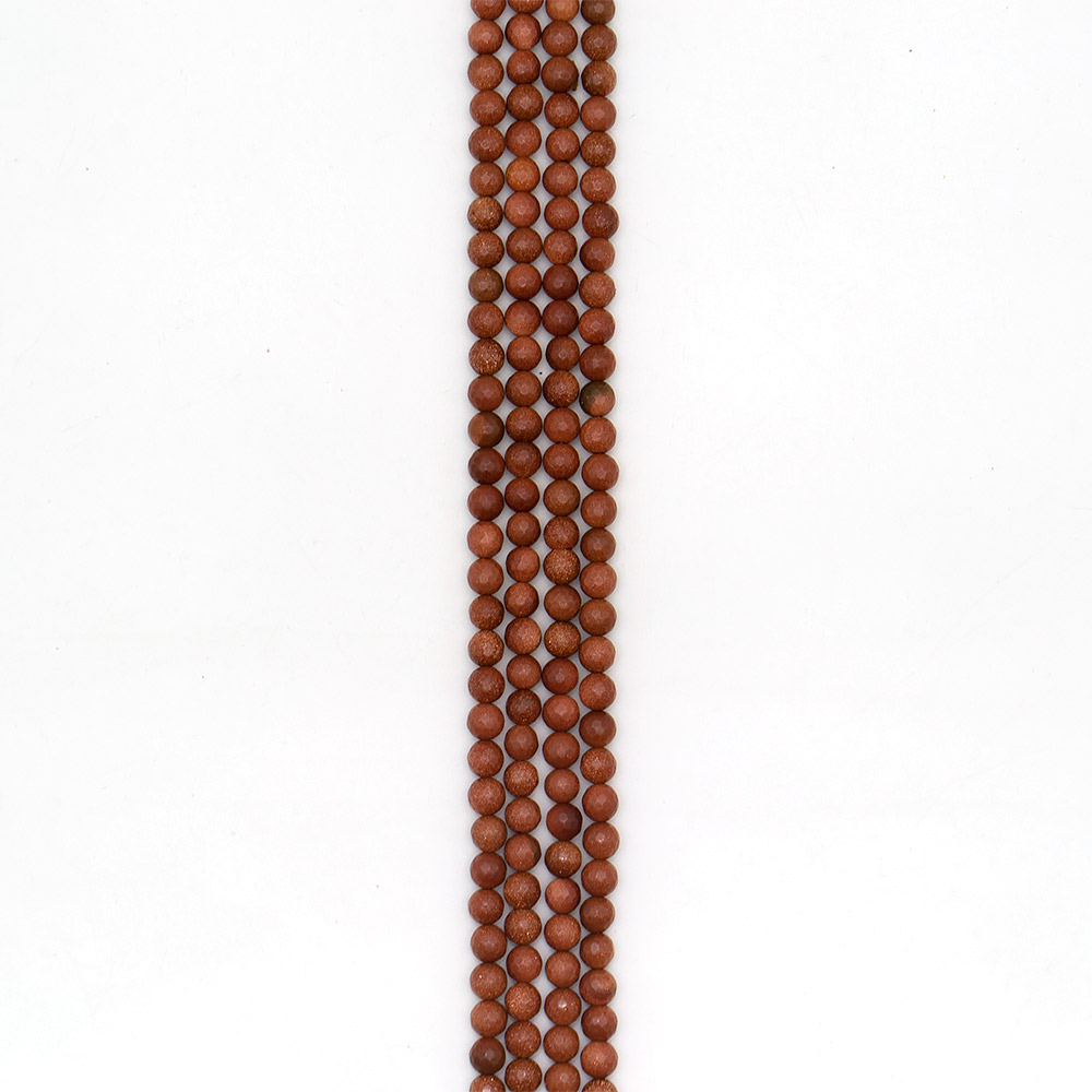 Фото товара авантюрин синтетический коричневый грань 8 мм