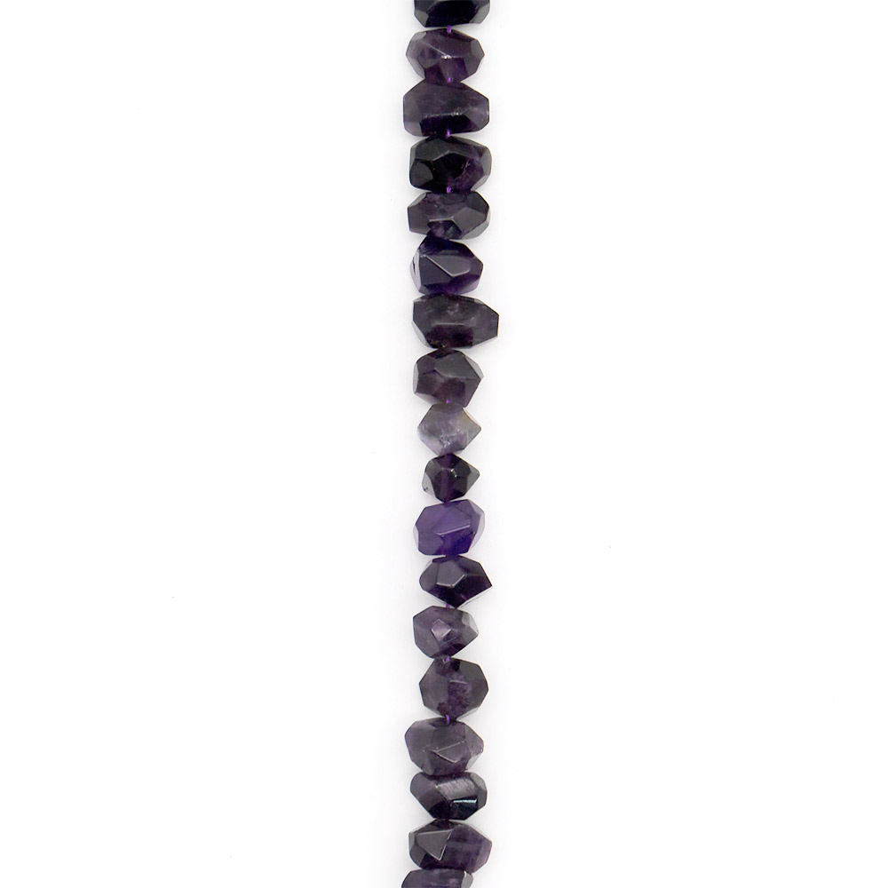 Фото товара аметист темный рондоль грань 14*20 мм