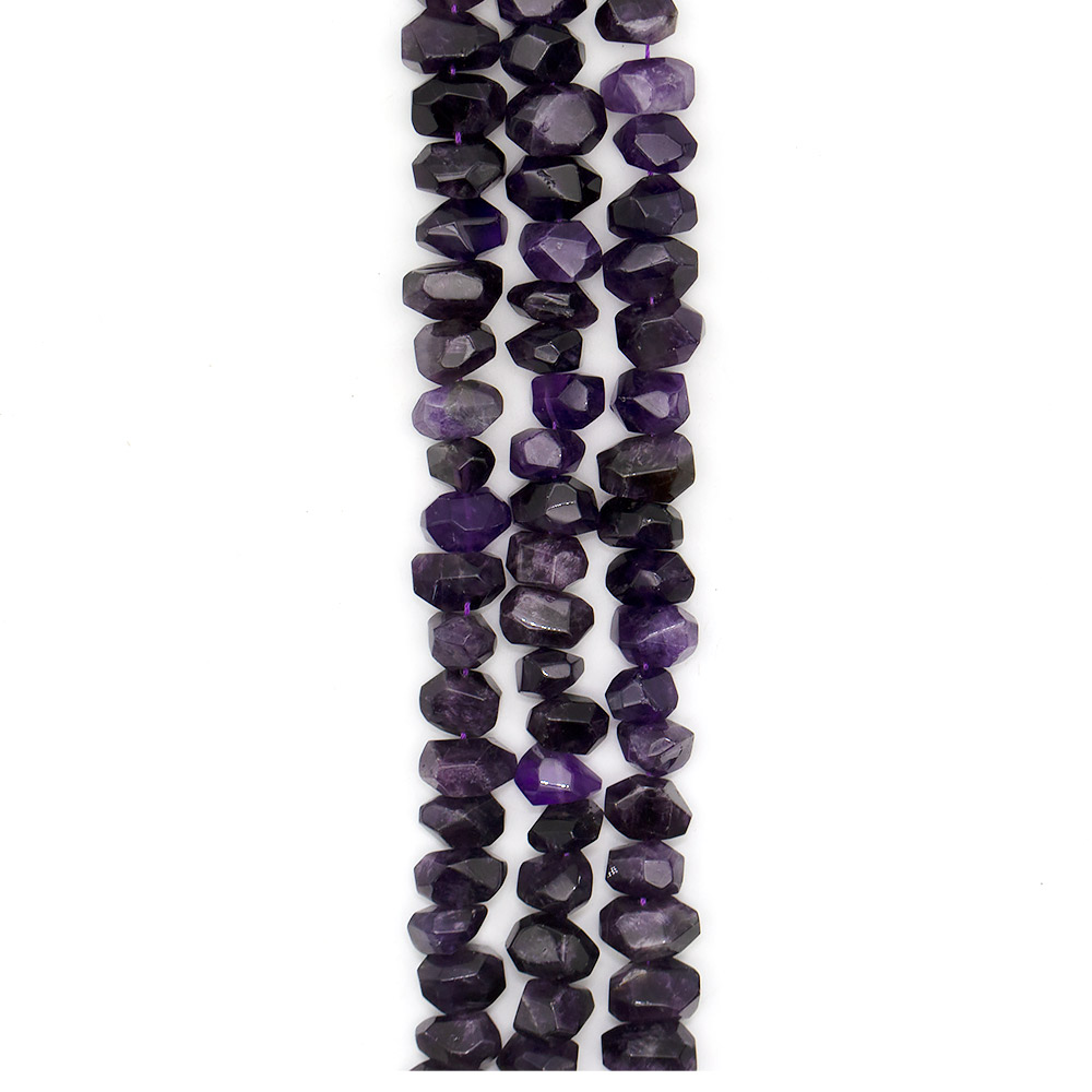 Фото товара аметист темный галтовка грань 21*16 мм