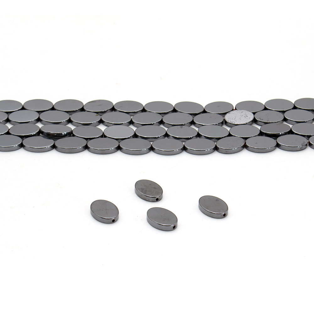 Фото товара гематит таблетка овальная плоская 10*14 мм 