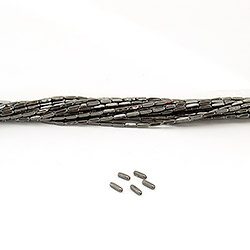 Фото товара гематит прямоугольник закругленный 2*8 мм 