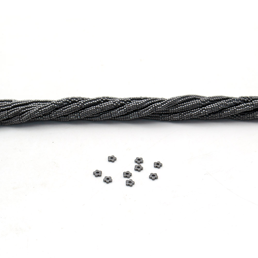 Фото товара гематит разделитель цветок 4*1 мм обьемный