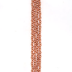 Лава с покрытием розовое золото 6 мм