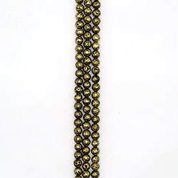 Лава с покрытием чернёное золото 10 мм