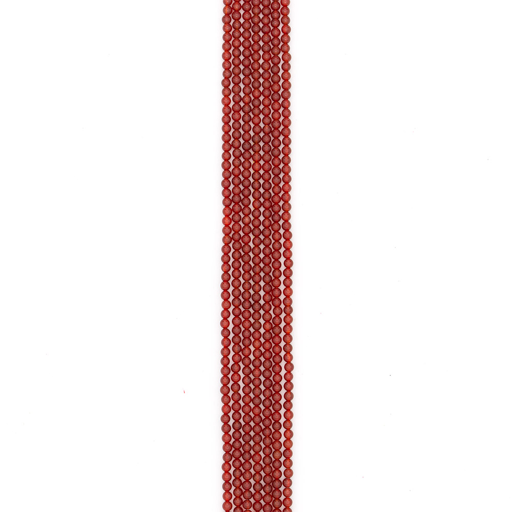 Фото товара сердолик рыжий однотонный шар 4 мм