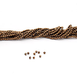 Фото товара гематит цвет бронзовый шар грань 3 мм