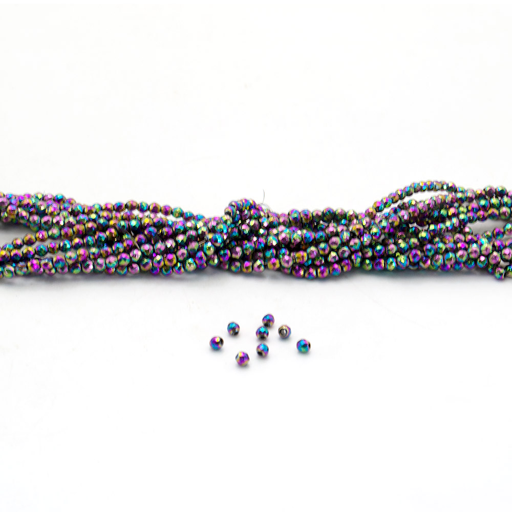Фото товара гематит микс цветов шар грань 3 мм