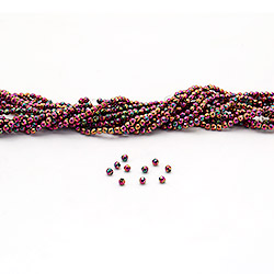 Фото товара гематит цвет розово-желтый шар грань 3 мм