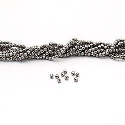 Гематит с покрытием серебро шар грань 4 мм