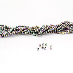 Фото товара гематит цвет розово-белый шар грань 4 мм