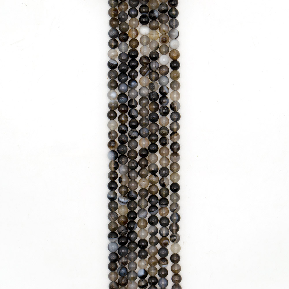 Фото товара агат шар моховый черный 8 мм