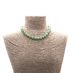 Бусы из авантюрина зеленого натуры шар мелкая грань