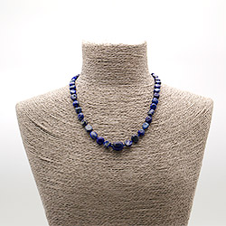 Бусы из лазурита галтовка 10*8 мм