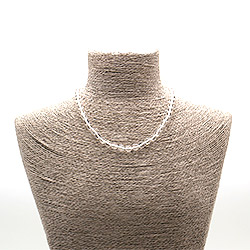 Бусы из горного хрусталя шар мелкая грань 8 мм