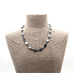 Бусы из гематита таблетка плоская 14*10 мм