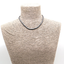 Бусы-чокер гематит сердце граненое 6х6 мм