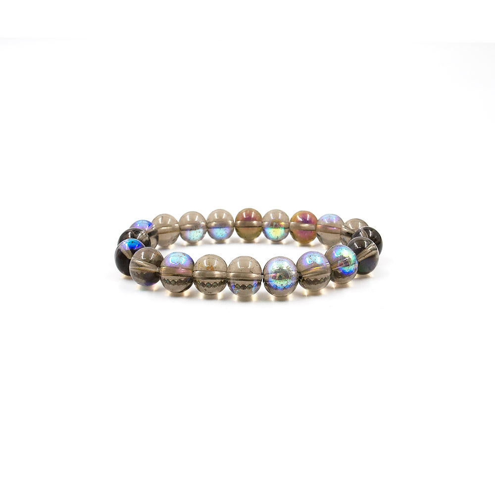 Фото товара браслет из опала синтетического коричневого 10 мм