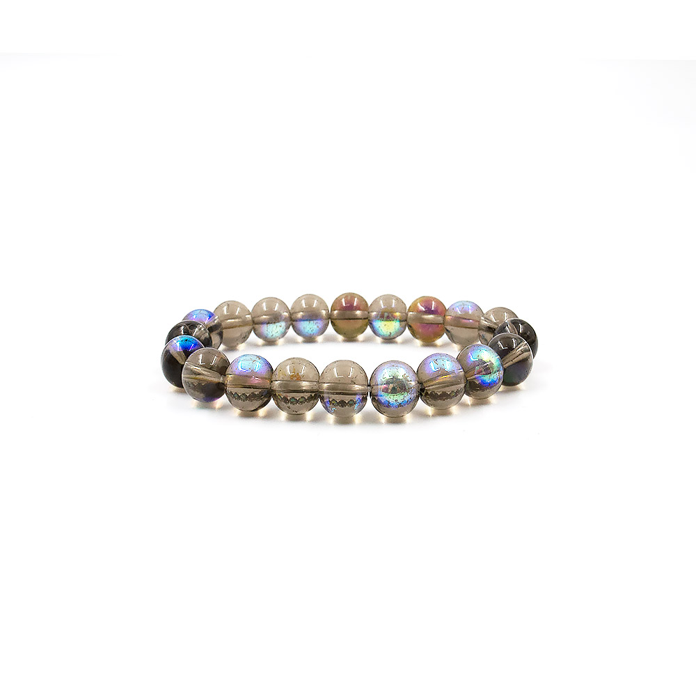 Фото товара браслет из опала синтетического коричневого 10 мм