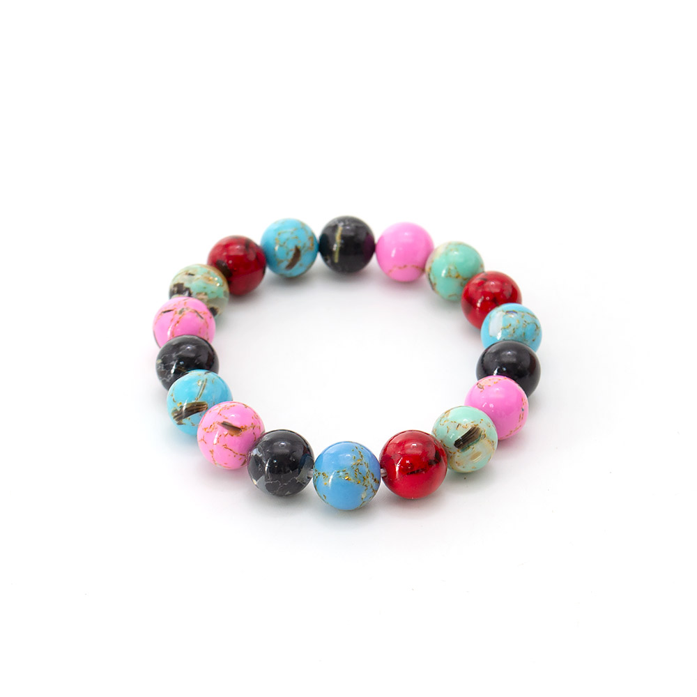 Фото товара браслет из мозаики "ассорти" 10 мм с включением гелиотиса