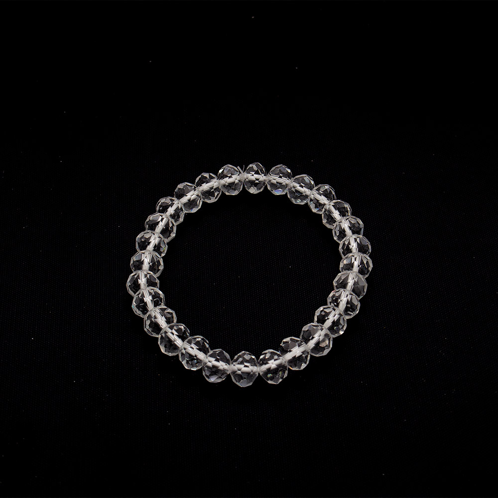 Фото товара браслет из циркона синтетического белого рондоль 8*6 мм