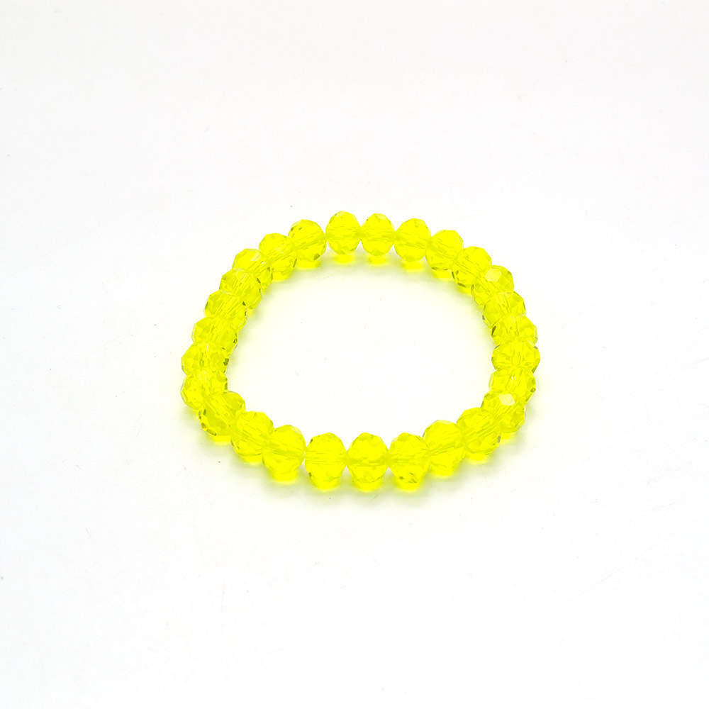 Фото товара браслет из циркона синтетического желтого рондоль 8*6 мм