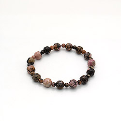 Фото товара браслет из родонита рондоль 8 мм