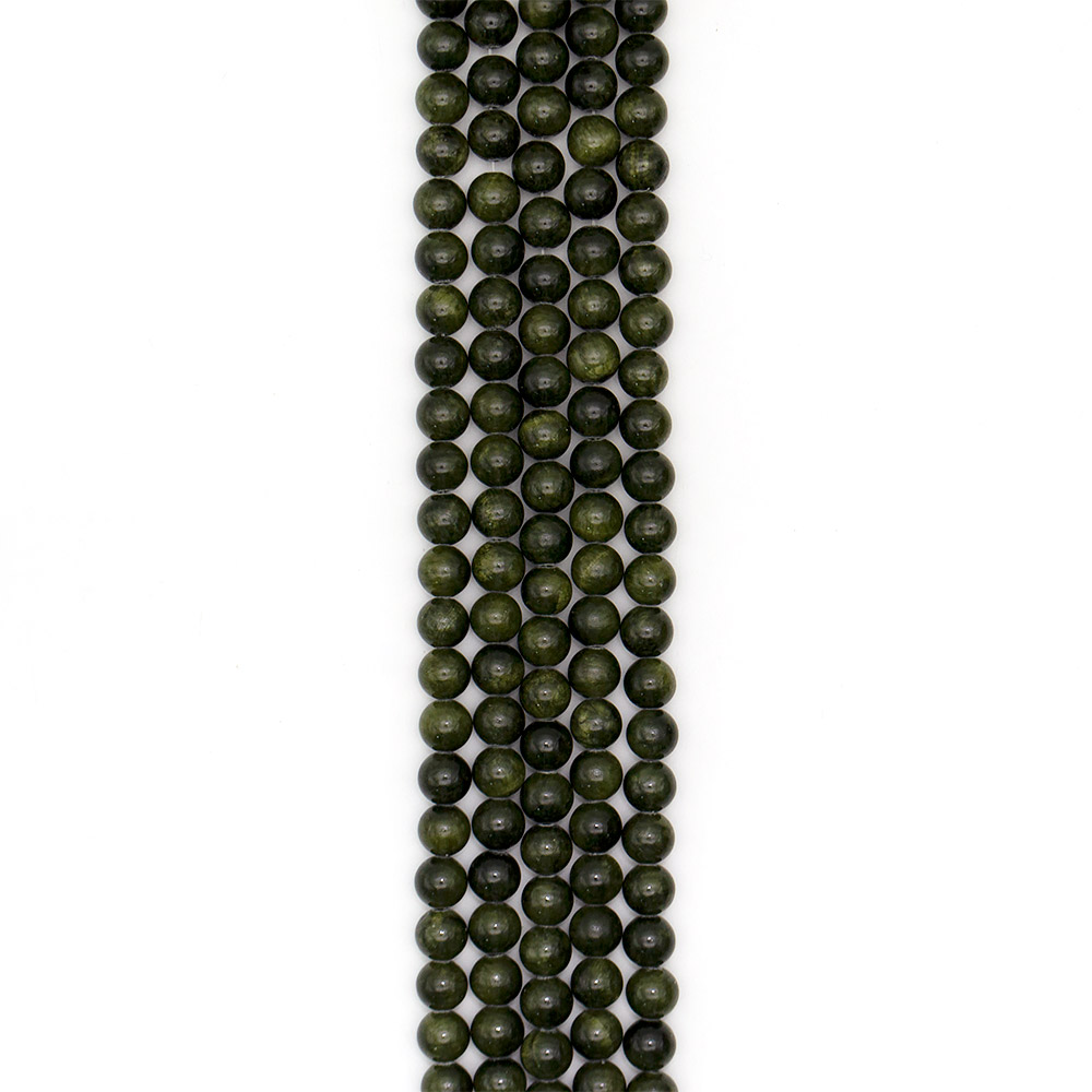 Фото товара кальцит тонированный темно-зеленый 10 мм