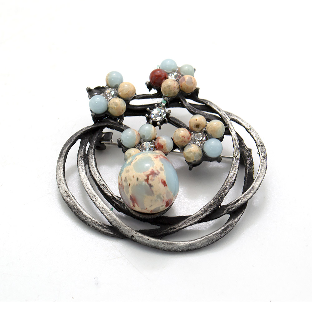 Фото товара брошь "кольцо" варисцит а0093