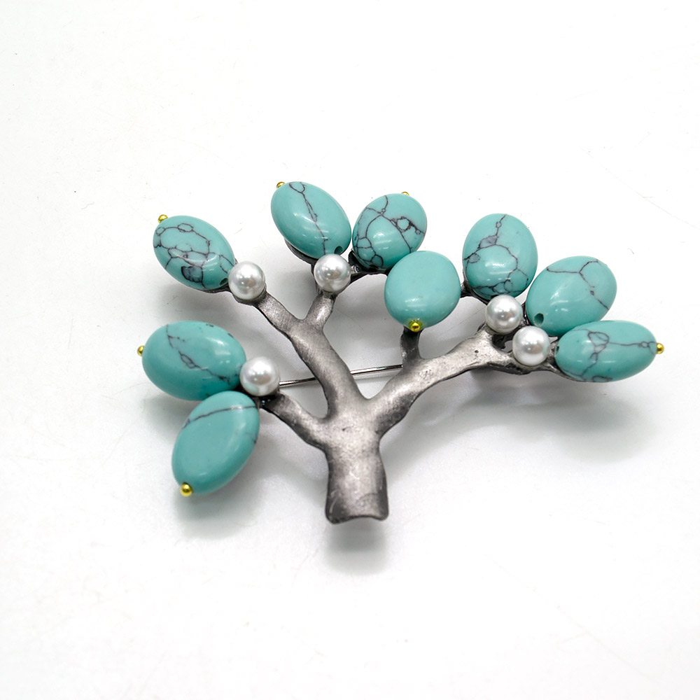 Фото товара брошь "ветка большая" говлит тонированный а0137