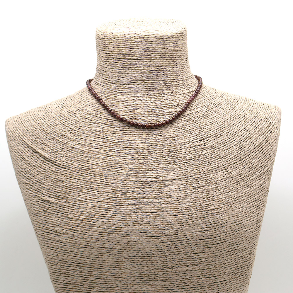 Фото товара бусы-чокер из граната 4мм