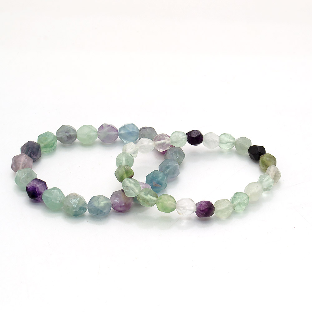 Фото товара браслет из флюорита крупная грань